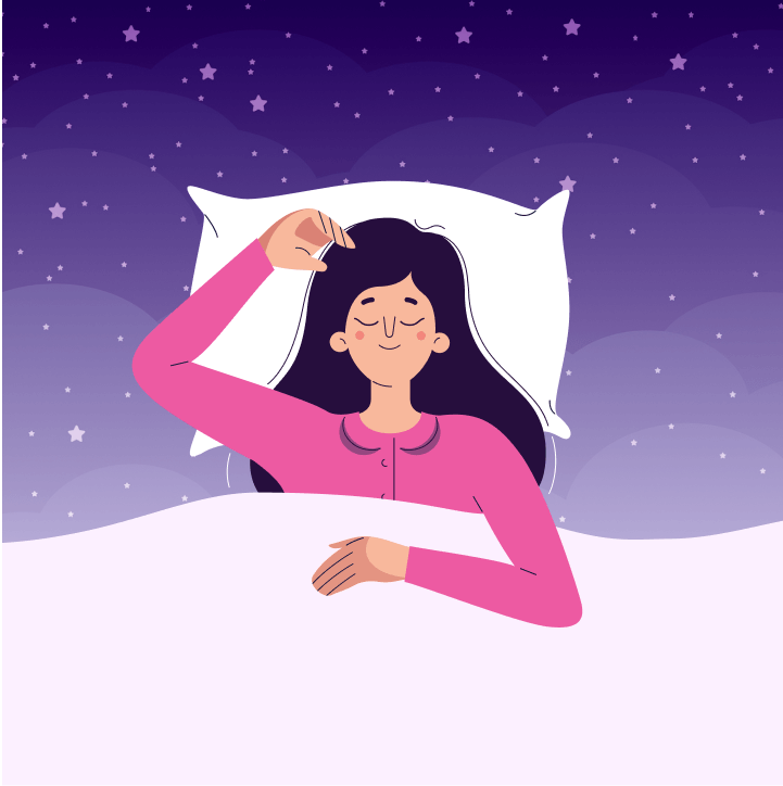 Sleeping Woman Illustration