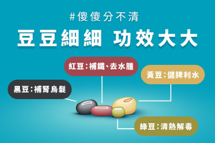 綠豆、紅豆、黃豆、黑豆有何分別？中醫營養師齊拆解飲食宜忌及營養功效