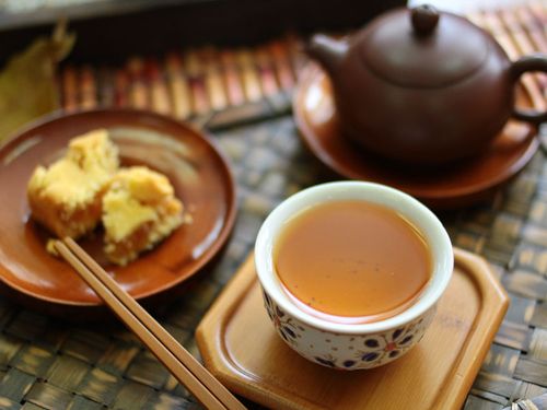 中秋月餅和茶飲