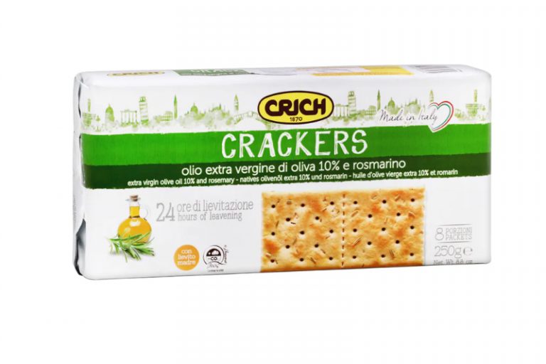 CRICH Extra Virgin Olive Oil 10% and Rosemary Crackers