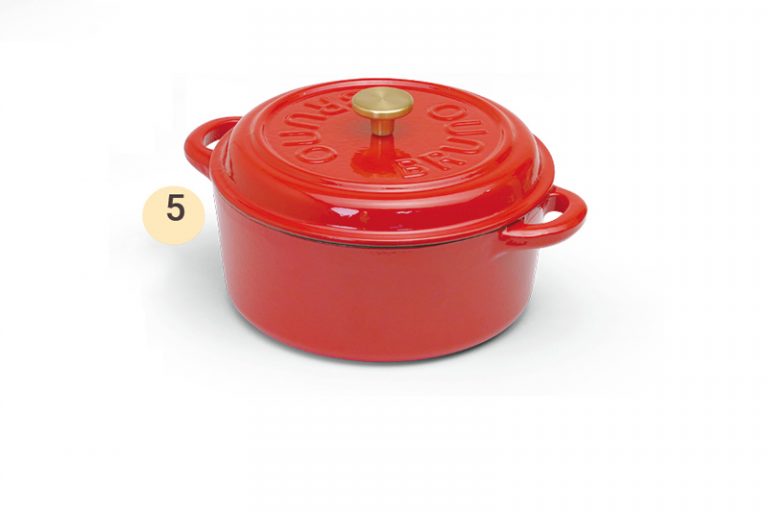 消委會．鑄鐵鍋｜5. Bruno Enameled CastIron Pot (BZK-FLG01-RD)