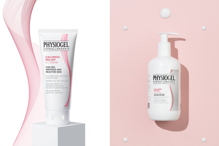 PHYSIOGEL抗敏紓緩系列的潤膚產品