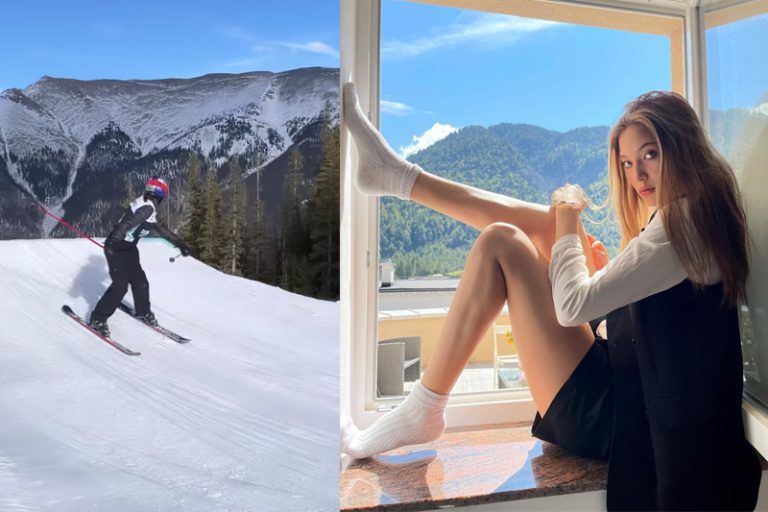 18歲的中國選手谷愛凌(Eileen Gu)IG