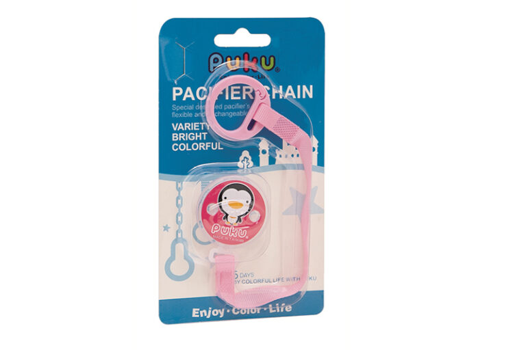 消委會安撫奶嘴夾報告｜「Puku」大頭Q夾式布質奶嘴鍊（粉紅）