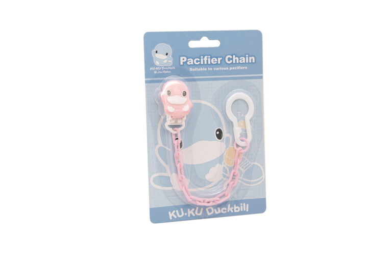 消委會安撫奶嘴夾報告｜「酷咕鴨KuKu Duckbill @ Jini Baby」酷酷造型奶嘴鍊（粉紅）