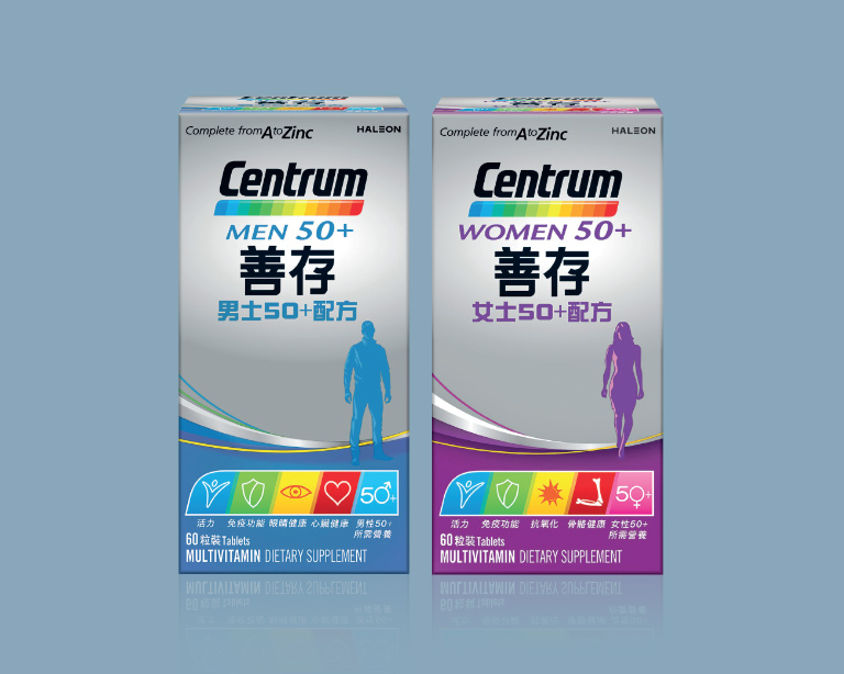 善存-女士50+配方-男士50+配方