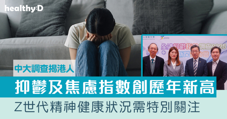 中大調查揭港人抑鬱及焦慮指數創歷年新高 Z世代精神健康狀況需特別關注
