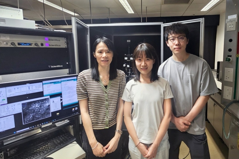 中大醫學院生物醫學學院柯亞教授、名譽博士後研究員王書婷博士及城大朱韻博士